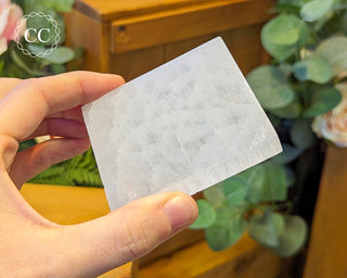 Satin Spar (Selenite) Square Charging Plate