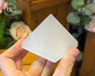 Satin Spar (Selenite) Pyramid