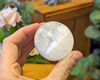 Satin Spar (Selenite) Sphere
