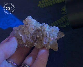 Selenite Cluster - UV Reactive #3