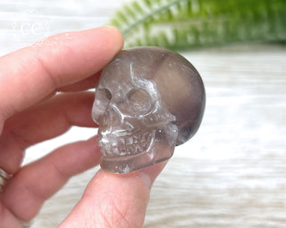 Smokey Fluorite Skull #3