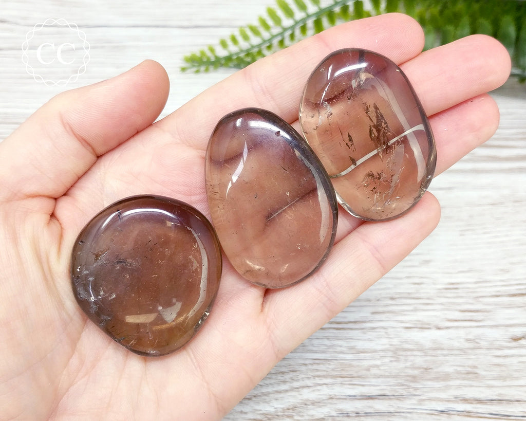 Smoky Quartz Palm Stone