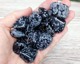 Snowflake Obsidian Tumbled Crystal
