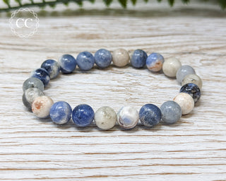 Sodalite 8mm Beaded Bracelet