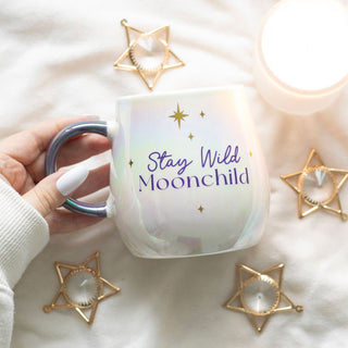Stay Wild Moon Child Mug in hand