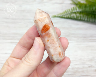 Sunstone 60mm Crystal Wand in hand