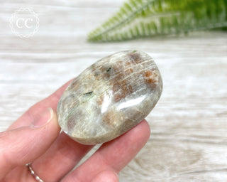 Sunstone Moonstone Palm Stone #3