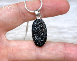 Tektite Silver Necklace #1