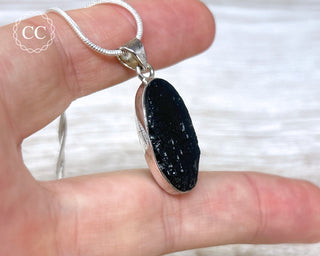 Tektite Silver Necklace #1