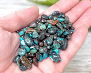 Tibetan Turquoise Crystal Chips 50g