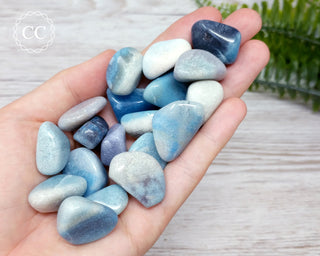 Large Trolleite tumbled crystal in hand