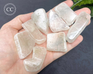 Ulexite Crystals in hand