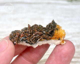 Vanadinite on Black Baryte #10