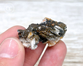 Vanadinite on Black Baryte #17