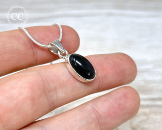 Whitby Jet Silver Necklace #3