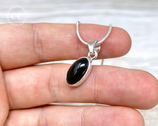Whitby Jet Silver Necklace #3