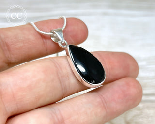 Whitby Jet Silver Necklace #1