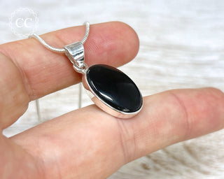 Whitby Jet Silver Necklace #4