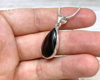 Whitby Jet Silver Necklace #1