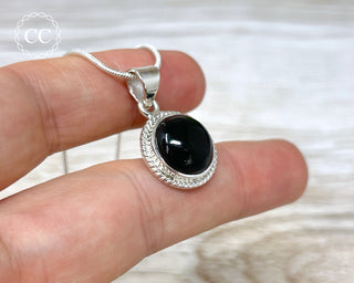 Whitby Jet Silver Necklace #2