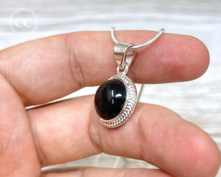Whitby Jet Silver Necklace #2