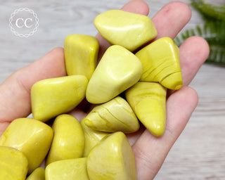 Yellow Serpentine Tumbled Crystal