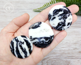 Zebra Jasper | Zebra Marble Palm Stone