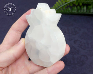 White Calcite Pineapple #14