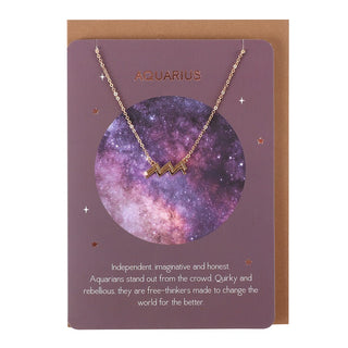 Aquarius Zodiac Necklace