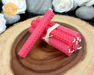 Red Beeswax Spell Candles
