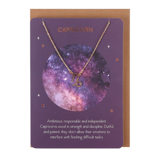 Capricorn Zodiac Necklace