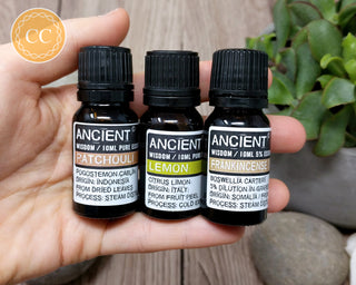 Essential Oils for Detox - Patchouli, Lemon & Frankincense