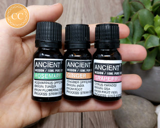 Energising Essential Oils - Grapefruit, Ginger & Rosemary