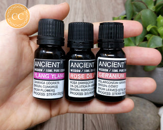 Essential Oils for Deep Sleep - Rose, Geranium & Ylang Ylang