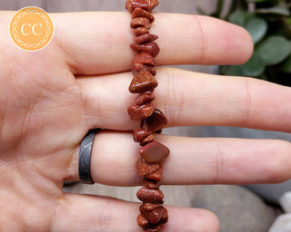 Goldstone Gemchip Bracelet