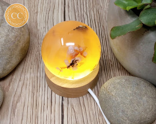 Light up Wooden Base Stand - 6cm