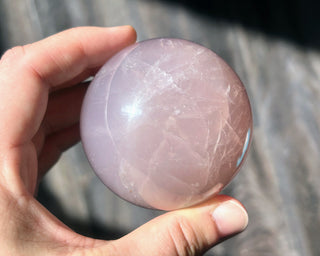 Star Rose Quartz Sphere #9