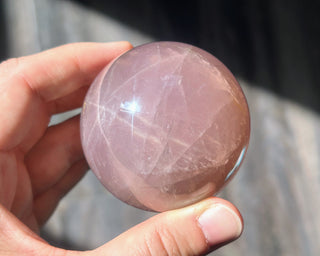 Star Rose Quartz Sphere #4
