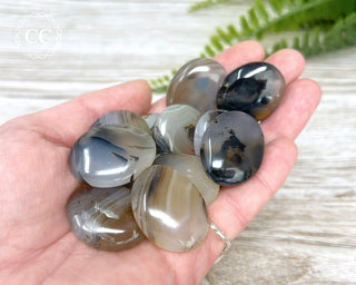 Agate Pebbles in hand