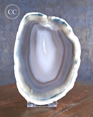 Agate Slice on Stand from Bazil