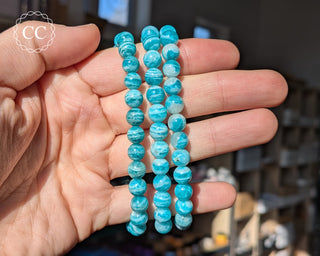 Amazonite 7mm Beaded Bracelets on hand