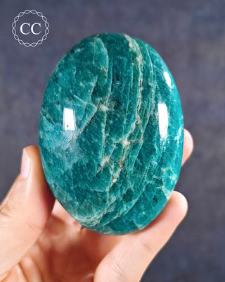 Amazonite Large Chunky Palm Stone #4