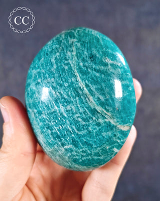 Amazonite Large Chunky Palm Stone #1