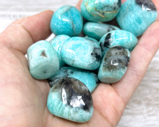 Amazonite & Smoky Quartz Tumbled Crystal