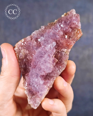 Amethyst clusters from Morocco, with inclusions of Hematite and Iron Oxide