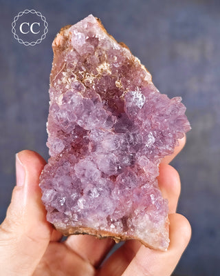 Amethyst clusters from Morocco, with inclusions of Hematite and Iron Oxide