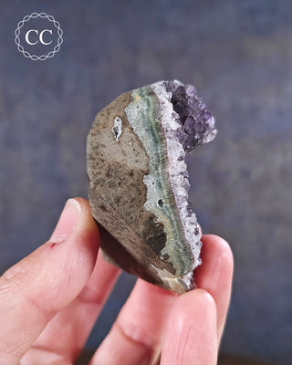 Amethyst Cluster Heart #29