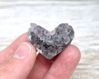 Amethyst Cluster Heart #16