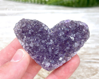 Amethyst Cluster Heart #23