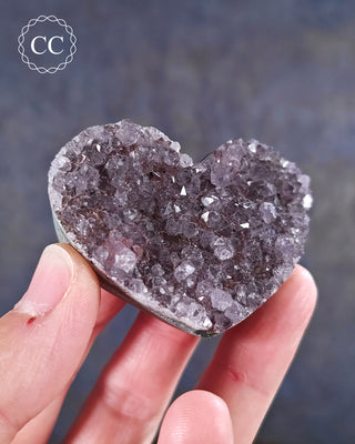 Amethyst Cluster Heart #5
